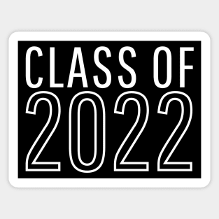 Class Of 2022. Simple Typography Black Graduation 2022 Design. Sticker